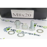 Болт М8х20 з 6-гр. головкою з шайбою (12.9), 0002362000,0002374410,0002334051,0002137151,0002332590,0002166700,87656137,J900227,19M7881,PMF-000147,00360110,19M7009,19M7376,D40466900,040604,KM000256,04.5062.00