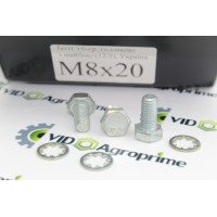 Болт М8х20 з 6-гр. головкою з шайбою (12.9), 0002362000,0002374410,0002334051,0002137151,0002332590,0002166700,87656137,J900227,19M7881,PMF-000147,00360110,19M7009,19M7376,D40466900,040604,KM000256,04.5062.00