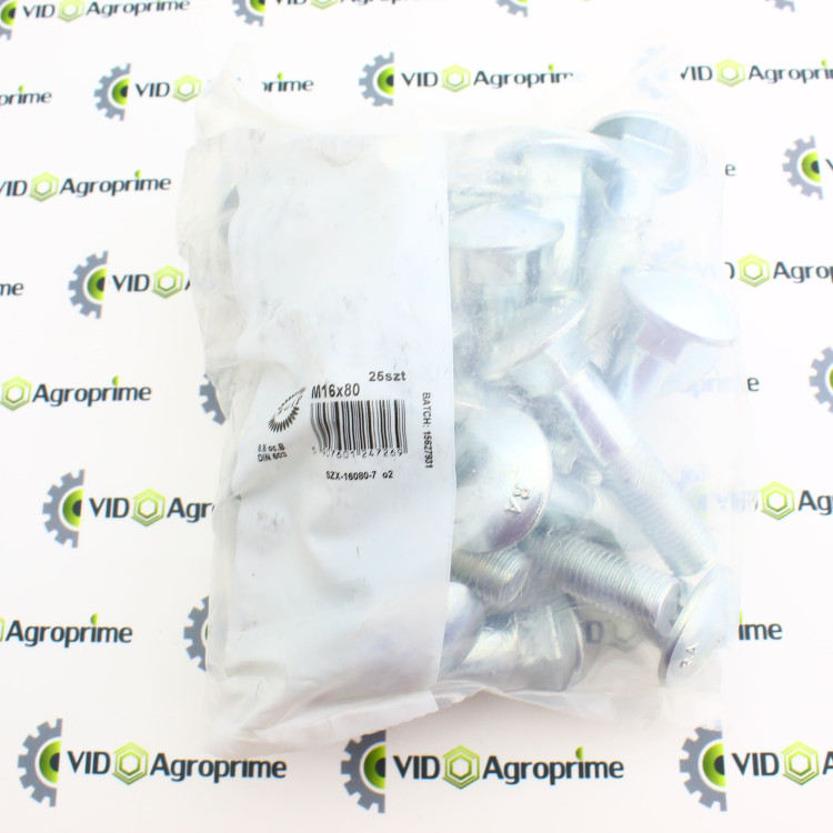 Болт М16х80 напівпотайний під квадрат 3012292