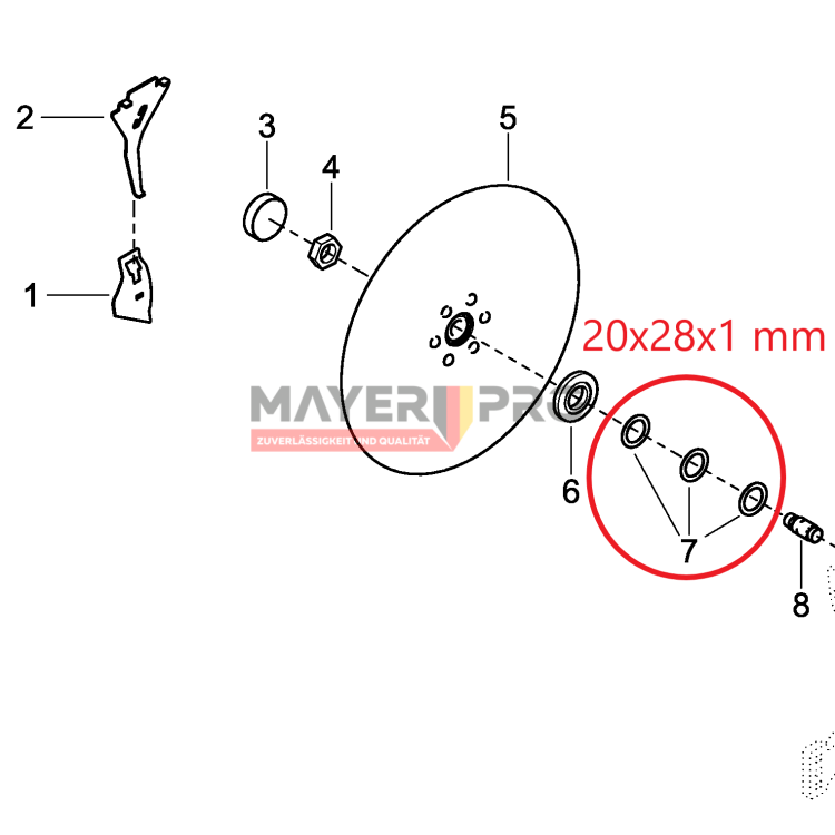 Шайба металева 52091622140-M